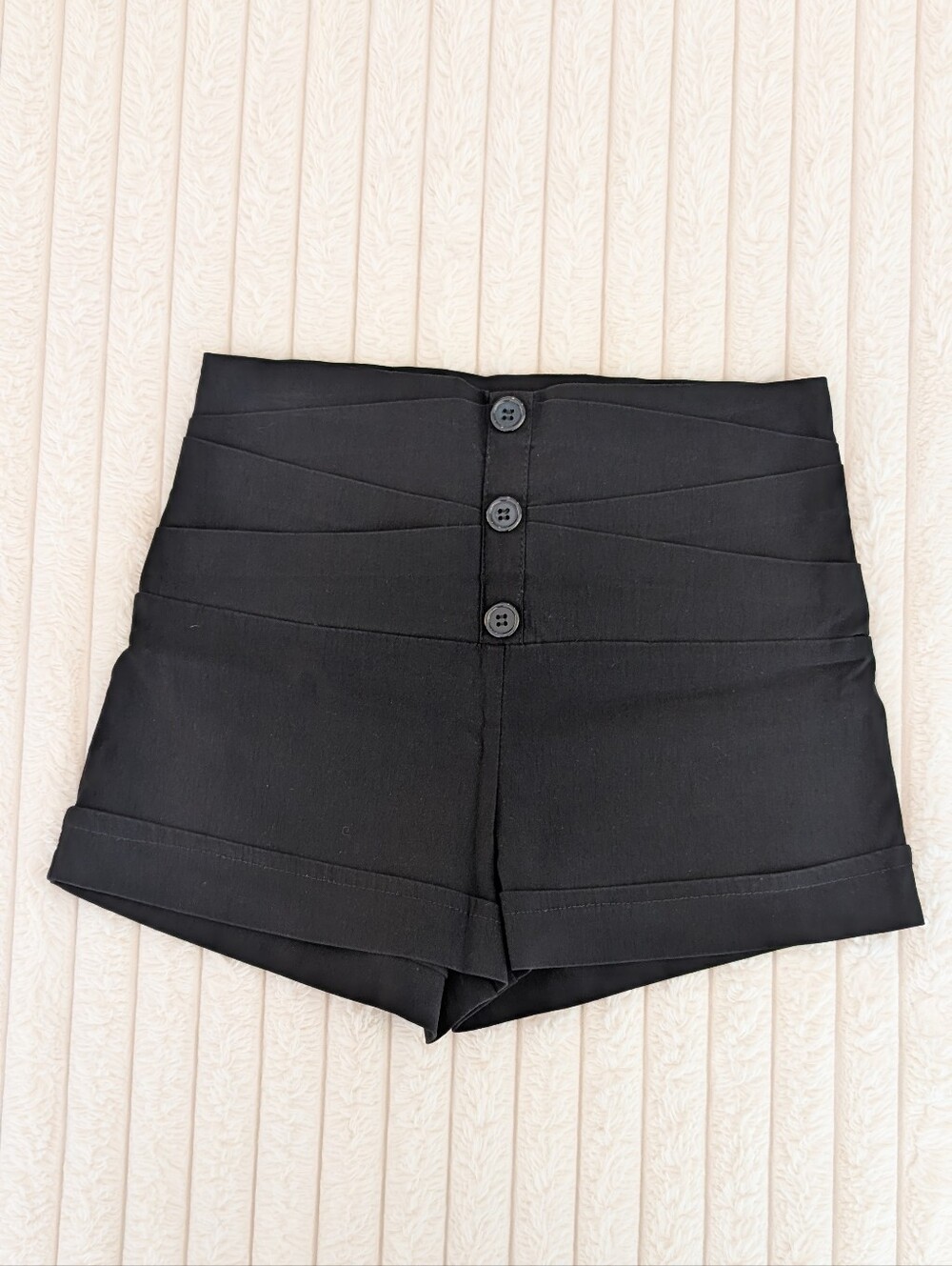 🩵 5/$10 - Eclipse Women's High Waist Black Stretch Shorts